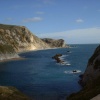 Man o War near Lulworth Cove in Dorset.