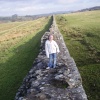 Abigail on Hadrians wall. - Feb 07