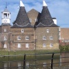 Bow, London E3. The Three Mills Island. The clock mill built 1817.