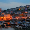 Brixham in Devon. Evening