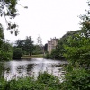 View of Elvaston Castle, Derbyshire, from the lake.