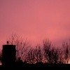 Flaming sky over Blackpool Water Tower - November 2006