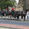 Waiting for the Bride and Groom outside the Parish church, Stockton-on-Tees, County Durham