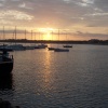 Sunset over Beadnell Harbour, Northumberland
