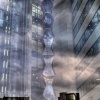 The Sculpture Bridgewater Place, Leeds, taken through the glass