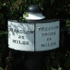 Mile Marker on the Trent & Mersey Canal