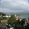 Portmeirion, Gwynedd, Wales - View over Estuary to mountains beyond