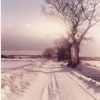 Snow scene at Corton, Suffolk