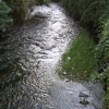 Small stream flowing through Braunton, Devon