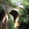 Disused railway bridge in Grace Dieu woods, Thringstone, Leicestershire