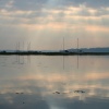 Looking across the Solent from Keyhaven in Hampshire