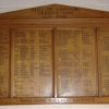 WW1 Roll of Honour in the Village Hall, Abbotts Ann, Hampshire