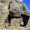 Cliff erosion below Fairlight
