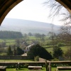 Looking towards Pendle Hill from St Leonard's Church, Downham