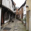 Hat Shop in Fifteenth Century Alley