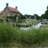 2008. Walsham lock and the keepers cottage on the river Wey. nr. Pyrford