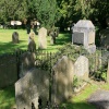 The Wordsworth family plot in the graveyard at Grasmere Church.