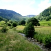 The Fells and Fields round Glencoyne Bay, Ullswater. English Lakes.