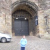 At he castle gates