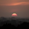 Sunset over Steeple Claydon, Bucks