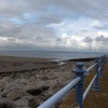 Morecambe Bay from the jetty on a gloomy day