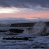 Sunrise lighthouse corner