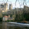 Durham Cathedral and River Wear in January.