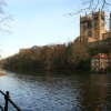 Durham Cathedral and River Wear in January.