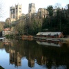 Durham Cathedral and River Wear in January.