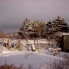 It snowed