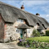 Row of Thatched cottages
