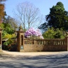 The entrance to Minterne Gardens and Manor House at Minterne Magna
