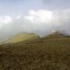 Clouds forming over some peaks.