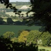 The chalk Lion at Whipsnade Zoo from the Ashridge Estate above Ivinghoe, Bucks