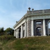 Dashwood Mausoleum and the Church of St Lawrence and Golden Ball