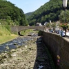 Looking up river.