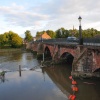 Old River Dee Bridge on River Dee leading to Lower Bridge St Chester - August 2009