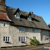 Thatched Cottages opposite the church