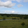 The River Aln from Alnwick  Castle