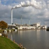 Cantley Sugar Beet Factory by the River Yare.