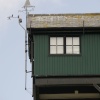 Old hut up in the air