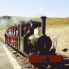 Train arriving at Port Erin, Isle of Man