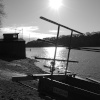 Boat house.