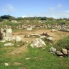 The remains of a round house.