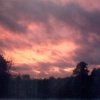 Fiery Sunset over Faygate, West Sussex