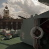 The bow of HMS Cavalier