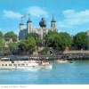 Tower of London and River Thames Postcard