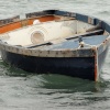 Dilapidated boat at Emsworth, Hampshire.