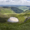 Llyn Lluncaws from Moel Sych