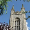 Ornate top of St. Marys Church Tower